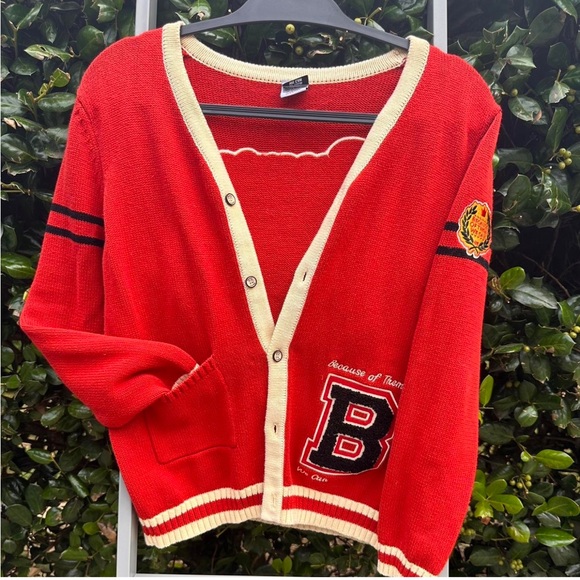 Because Of Them We Can Tuskegee Letterman Sweater Varsity Style Cardigan - Picture 1 of 16